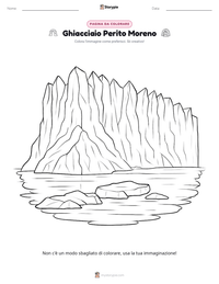 Anteprima della scheda stampabile di Ghiacciaio Perito Moreno