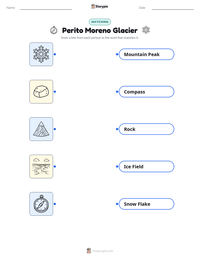 Perito Moreno Glacier printable worksheet preview