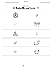 Perito Moreno Glacier printable worksheet preview