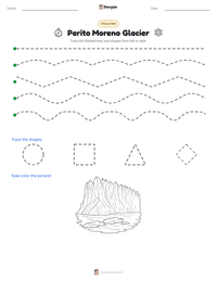 Perito Moreno Glacier printable worksheet preview