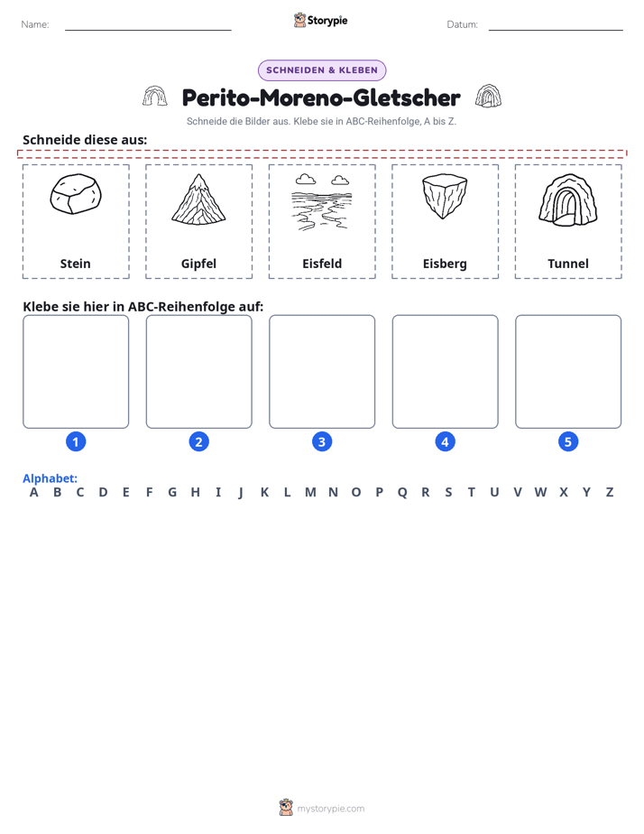 Schneiden & Einfügen Alphabet