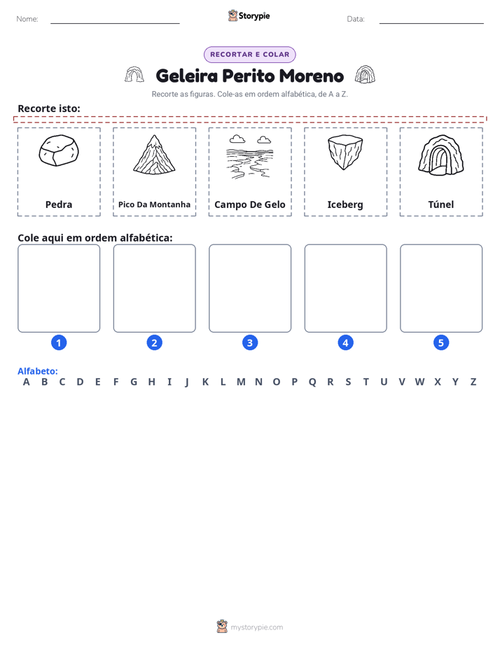 Recortar & Colar Alfabeto