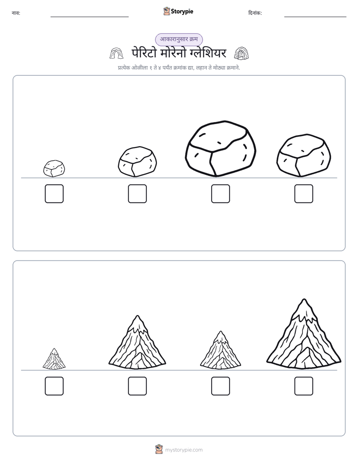 आकार क्रम