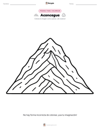 Vista previa de la hoja de trabajo imprimible de Aconcagua