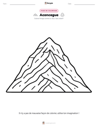 Aperçu de la feuille de travail imprimable Aconcagua