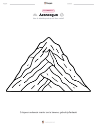 Aconcagua afdrukbare werkblad voorbeeld