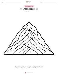 Aconcagua yazdırılabilir çalışma sayfası önizlemesi