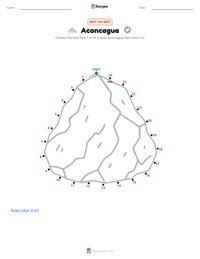 Aconcagua printable worksheet preview