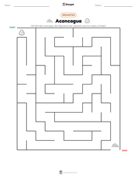 Aconcagua druckbare Arbeitsblatt Vorschau