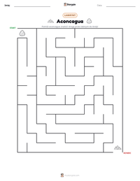 Podgląd drukowalnego arkusza ćwiczeń Aconcagua