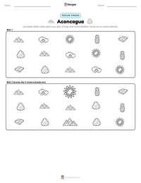 Aconcagua druckbare Arbeitsblatt Vorschau