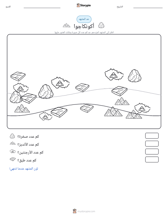 مشهد العد
