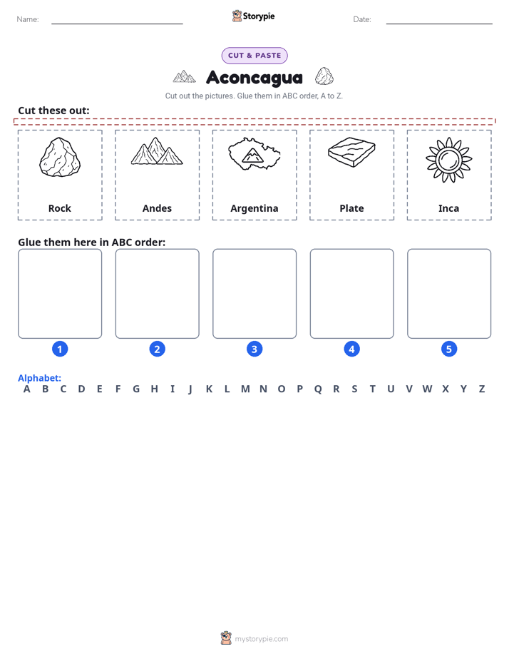 Cut & Paste Alphabet