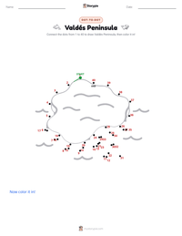 Valdés Peninsula printable worksheet preview