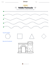 Valdés Peninsula printable worksheet preview