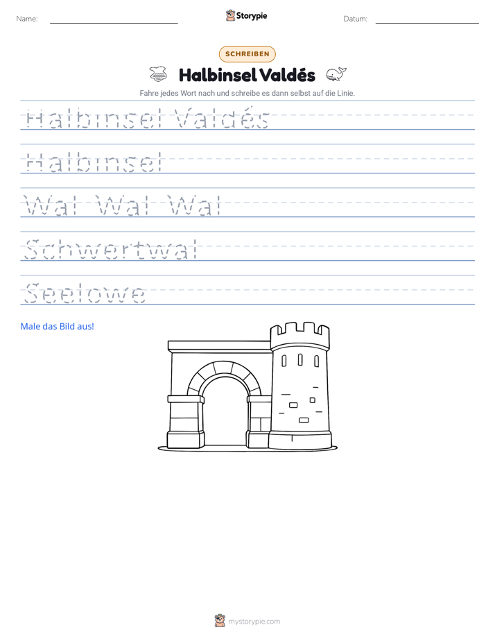 Schreibübung