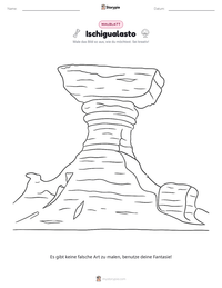 Ischigualasto druckbare Arbeitsblatt Vorschau
