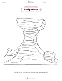 Vista previa de la hoja de trabajo imprimible de Ischigualasto