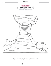 Ischigualasto yazdırılabilir çalışma sayfası önizlemesi