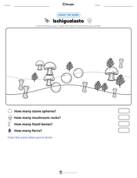 Ischigualasto printable worksheet preview
