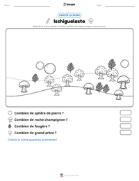 Aperçu de la feuille de travail imprimable Ischigualasto