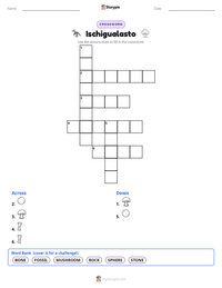 Ischigualasto printable worksheet preview