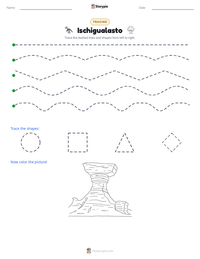 Ischigualasto printable worksheet preview