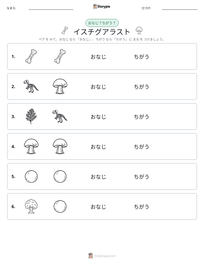 同じか違うか