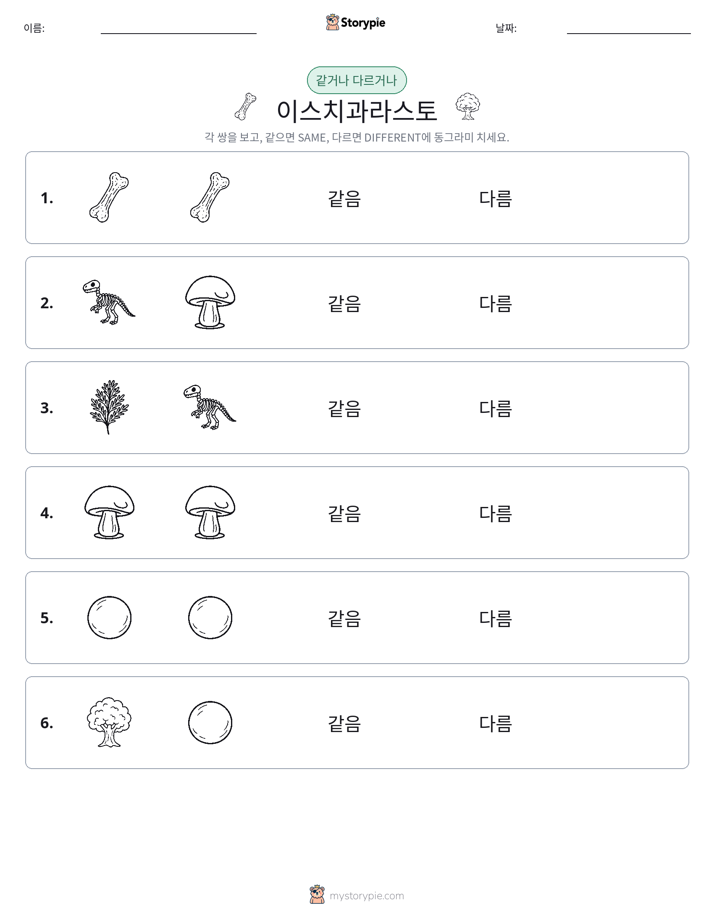 같은 것 또는 다른 것