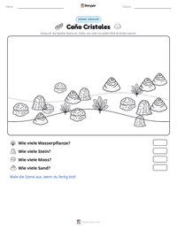 Caño Cristales druckbare Arbeitsblatt Vorschau