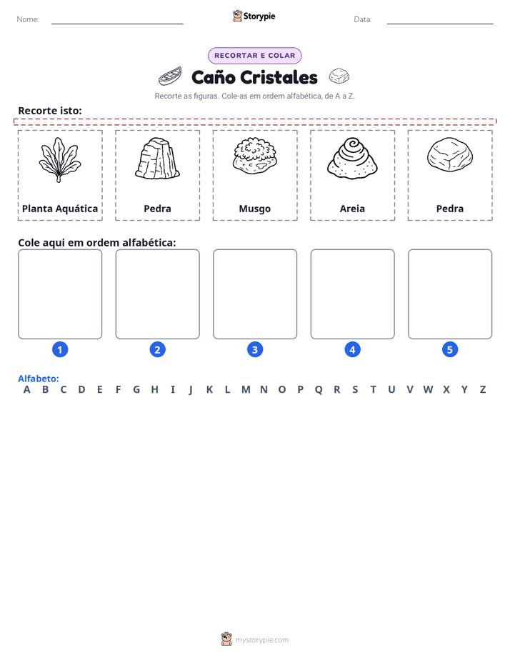 Recortar & Colar Alfabeto
