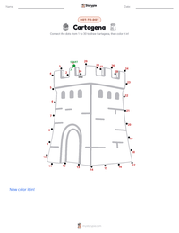 Cartagena printable worksheet preview