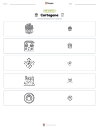 Cartagena printable worksheet preview