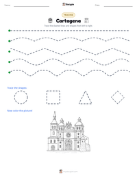 Cartagena printable worksheet preview