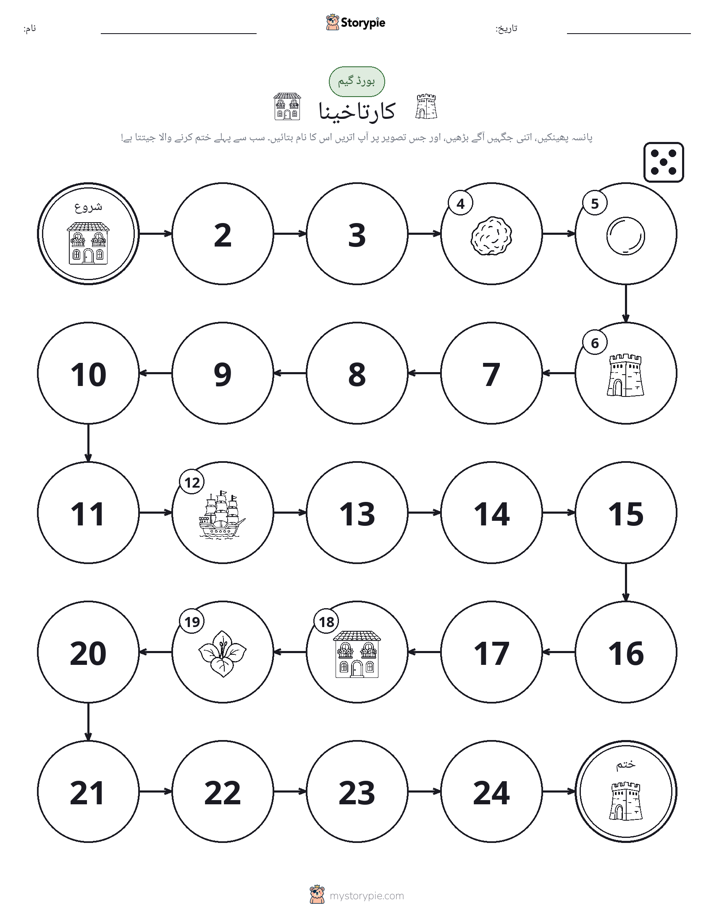 رول اور منتقل کریں کھیل