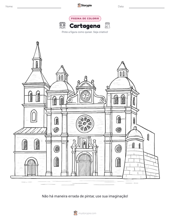 Página para colorir