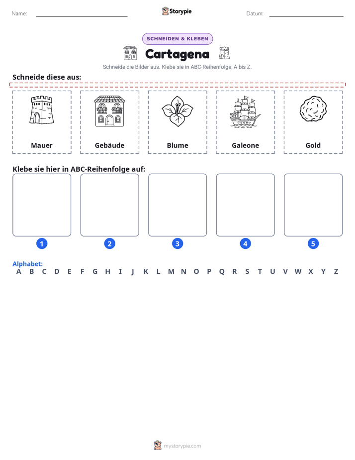 Schneiden & Einfügen Alphabet