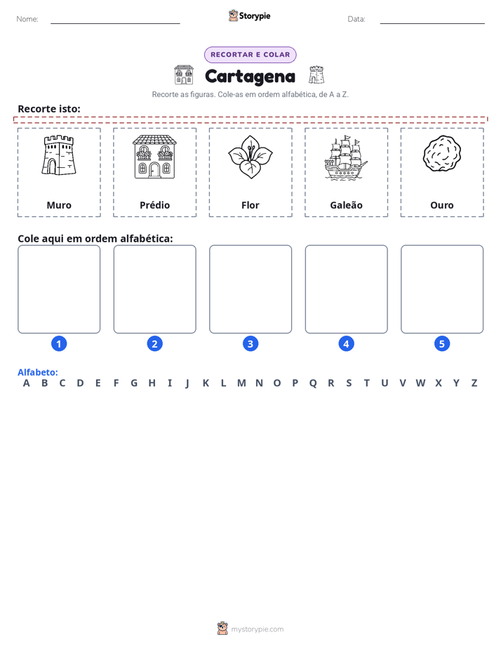 Recortar & Colar Alfabeto