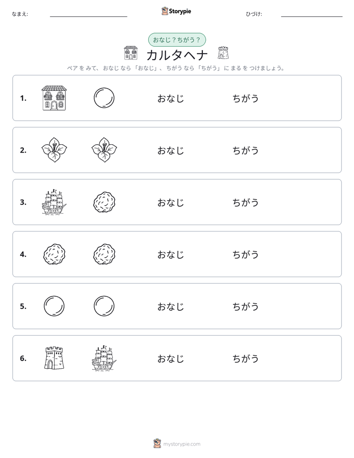 同じか違うか