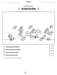 Ciudad Perdida printable worksheet preview
