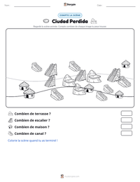 Aperçu de la feuille de travail imprimable Ciudad Perdida