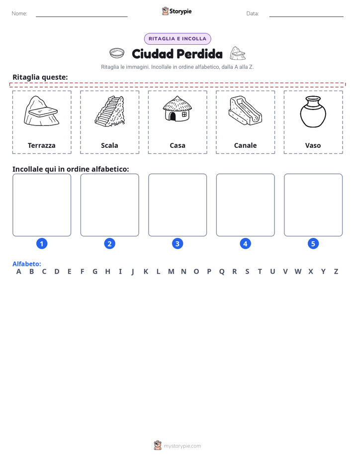 Taglia & Incolla Alfabeto
