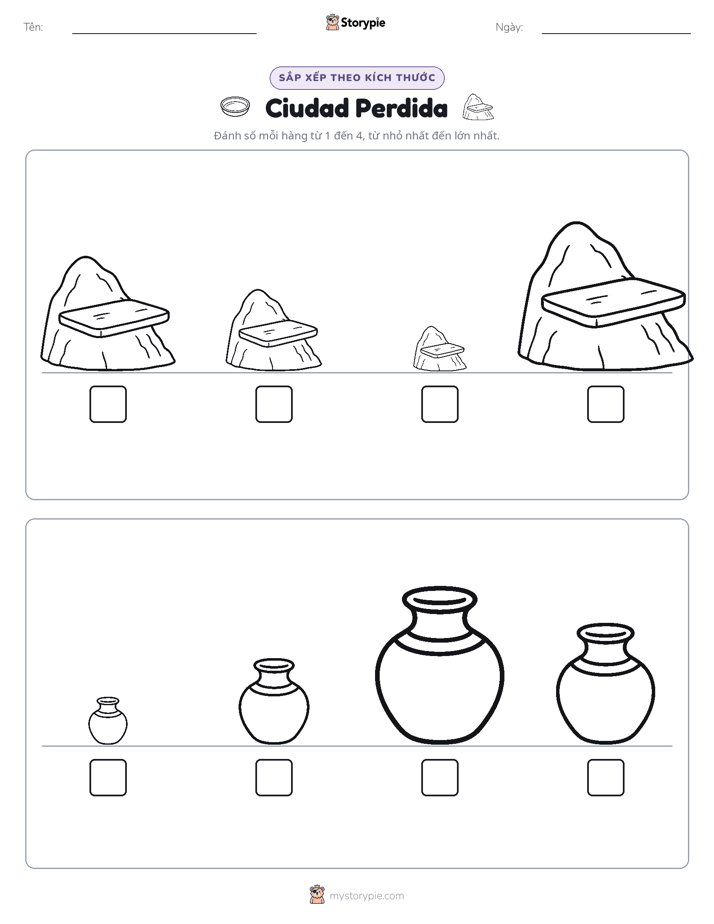 Thứ Tự Kích Thước