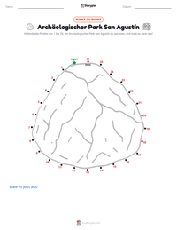 Archäologischer Park San Agustín druckbare Arbeitsblatt Vorschau