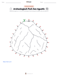 Archeologisch Park San Agustín afdrukbare werkblad voorbeeld