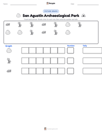 San Agustín Archaeological Park printable worksheet preview