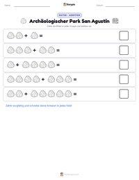 Archäologischer Park San Agustín druckbare Arbeitsblatt Vorschau