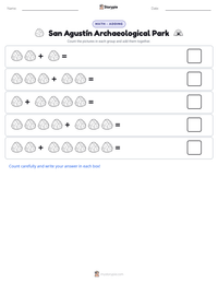 San Agustín Archaeological Park printable worksheet preview