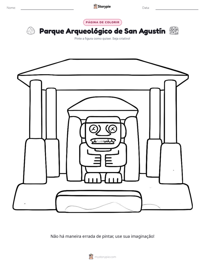 Página para colorir