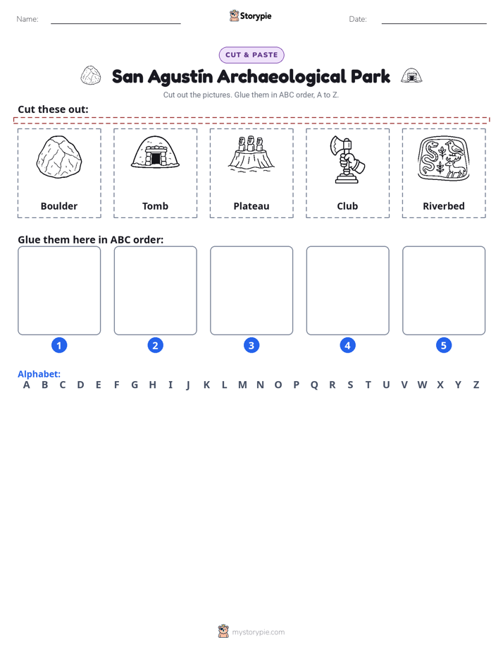 Cut & Paste Alphabet
